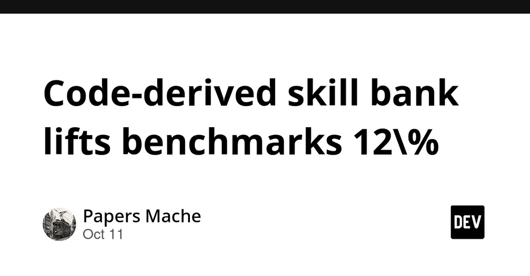 Code2Skill: code-derived skill bank lifts agent benchmarks 11.7%