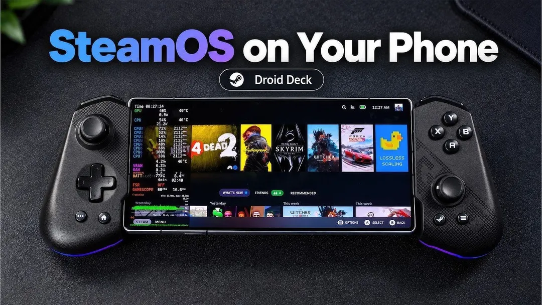 Droid Deck brings SteamOS to Android phones without root
