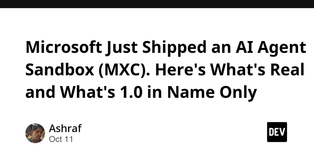 Microsoft ships MXC 1.0, a policy sandbox for AI agents