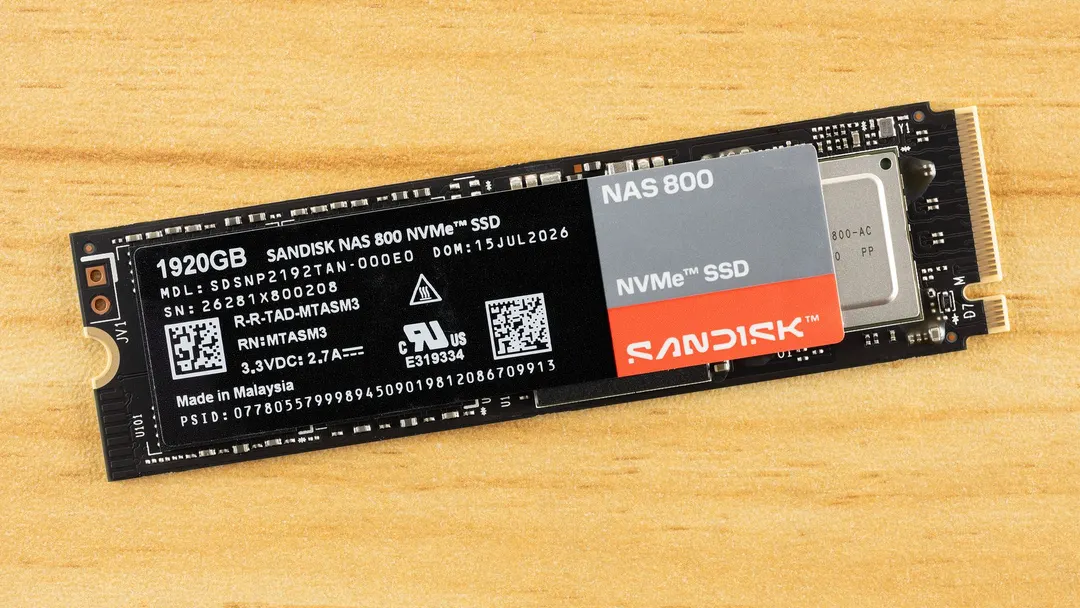 Sandisk NAS 800 review: PCIe 5.0 NAS SSD with up to 14PB endurance