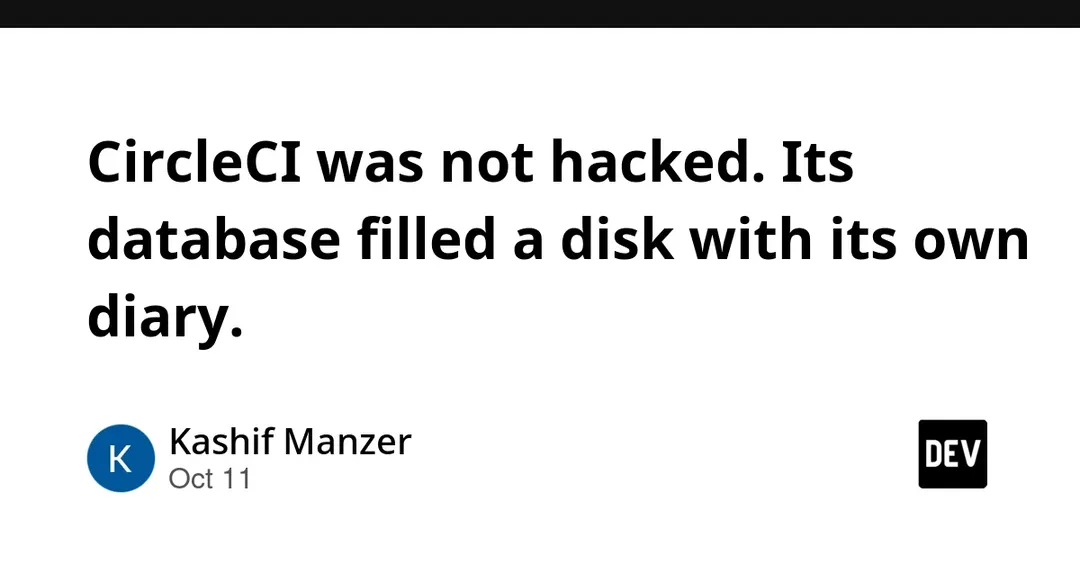 CircleCI outage: transaction log filled its disk and stalled pipelines for 5 hours