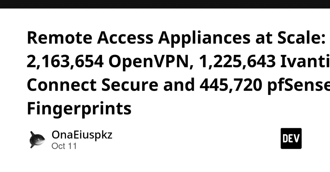 ZoomEye: 2.16M OpenVPN and 1.23M Ivanti Connect Secure exposed online