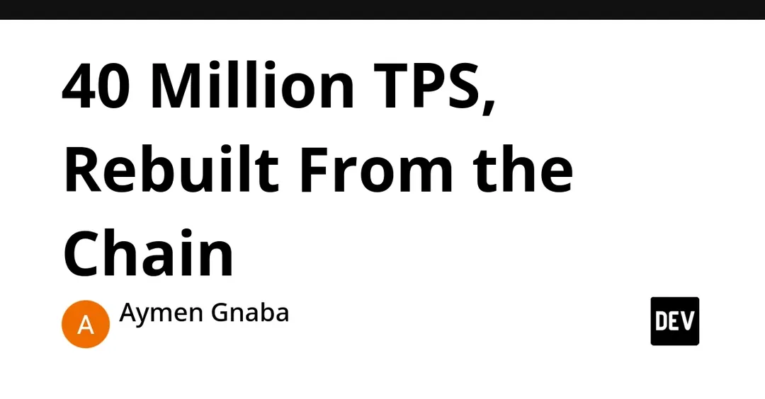 Sui's 40M TPS record traced to 7,680 tunnels run by a single operator