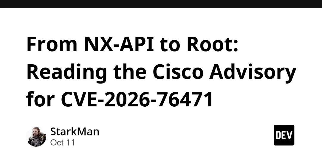 Cisco patches critical NX-API flaw CVE-2026-76471 rated 9.8