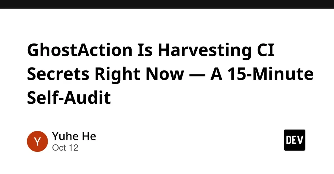 GhostAction campaign harvests CI secrets via fake GitHub Actions workflows