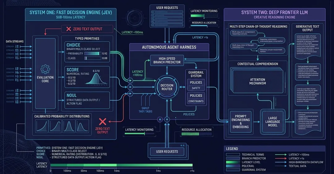 System One decision models: Jev, OpenAI Decisions API and the 2026 agent control plane
