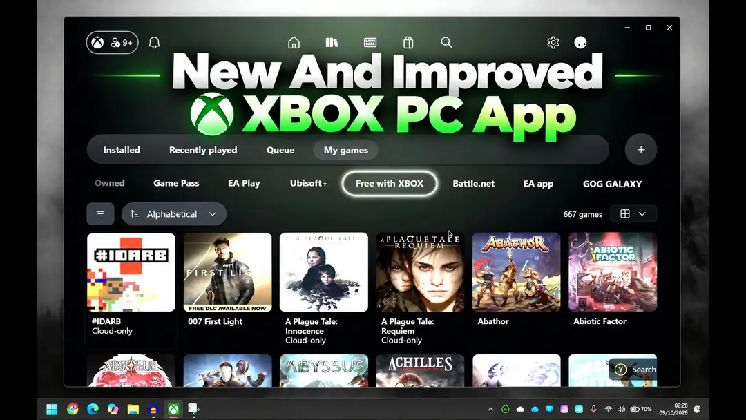 Microsoft Tests Faster Xbox PC App With Redesigned Interface