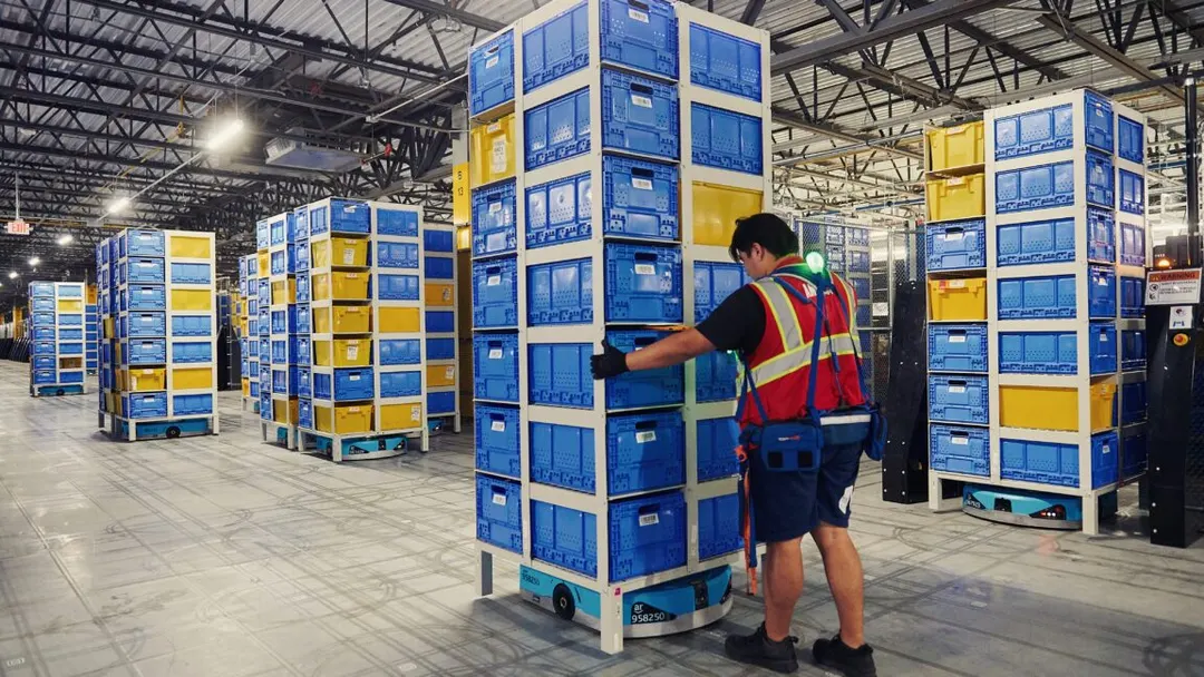 Amazon runs over 1 million warehouse robots alongside 1.5 million workers