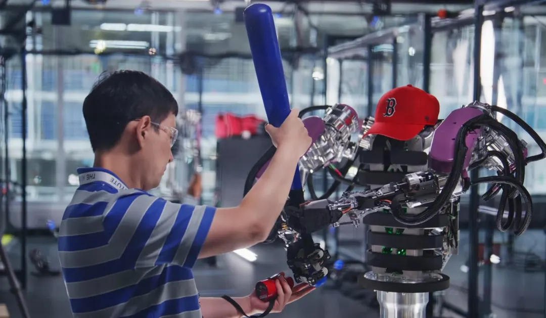 RAI's two-armed AthenaZero robot throws at 30 m/s and bats 82% of pitches