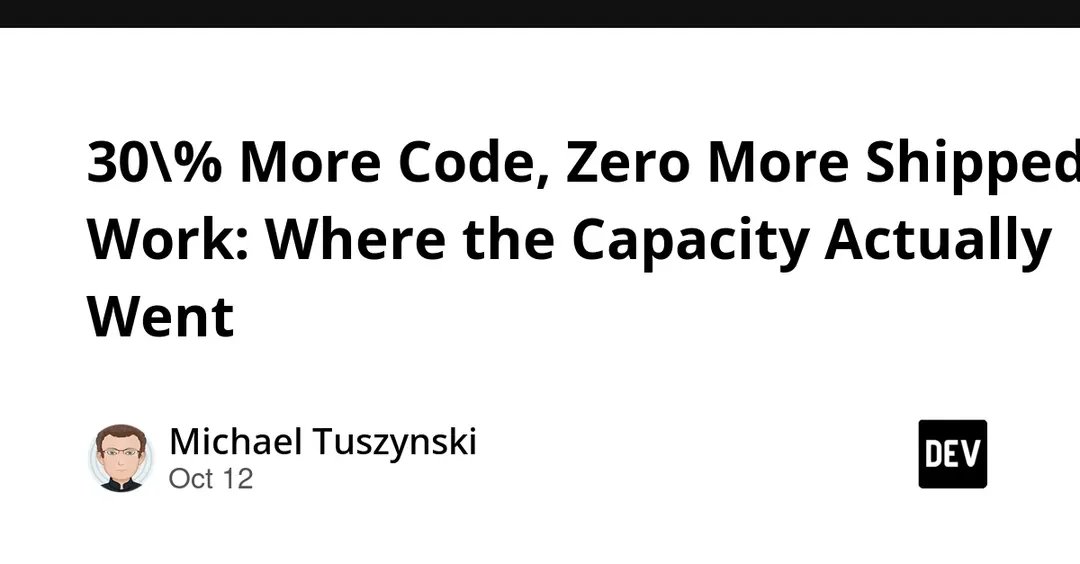 Study: Coding Agents Added 30% More Code but No More Shipped Work