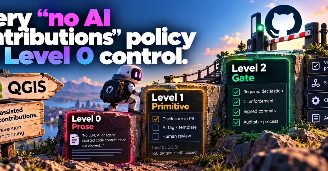 Audit of 20 top GitHub repos: no AI-code policy has machine enforcement