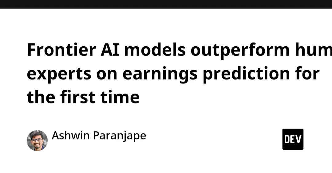 Frontier AI models beat human analysts at earnings prediction
