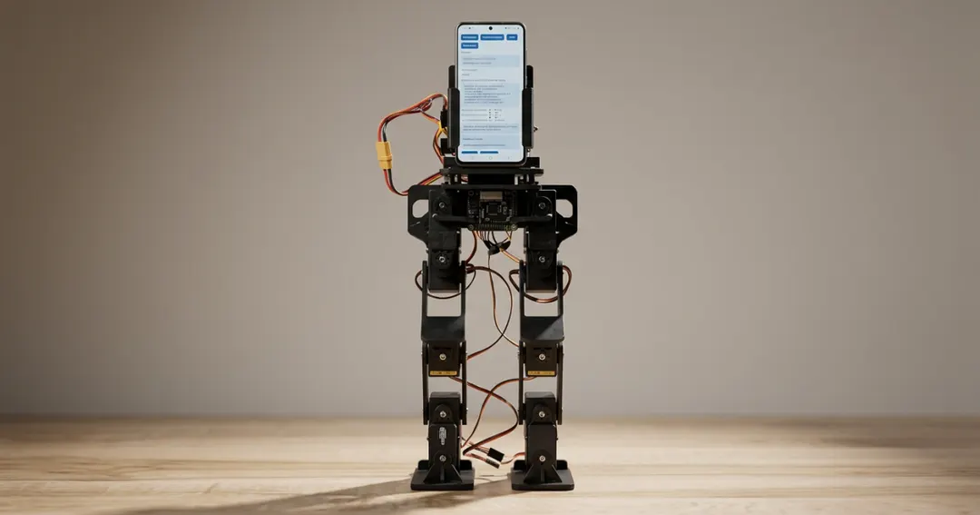 UCLA's PhoneBot: a $400 bipedal robot that uses your old phone as its brain