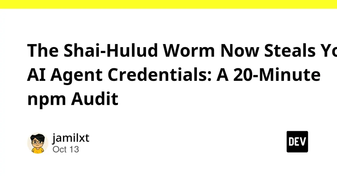 Shai-Hulud worm in Tensorlake npm SDK steals AI agent credentials