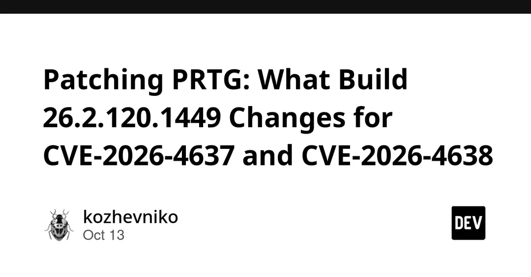 PRTG patches two flaws in build 26.2.120.1449