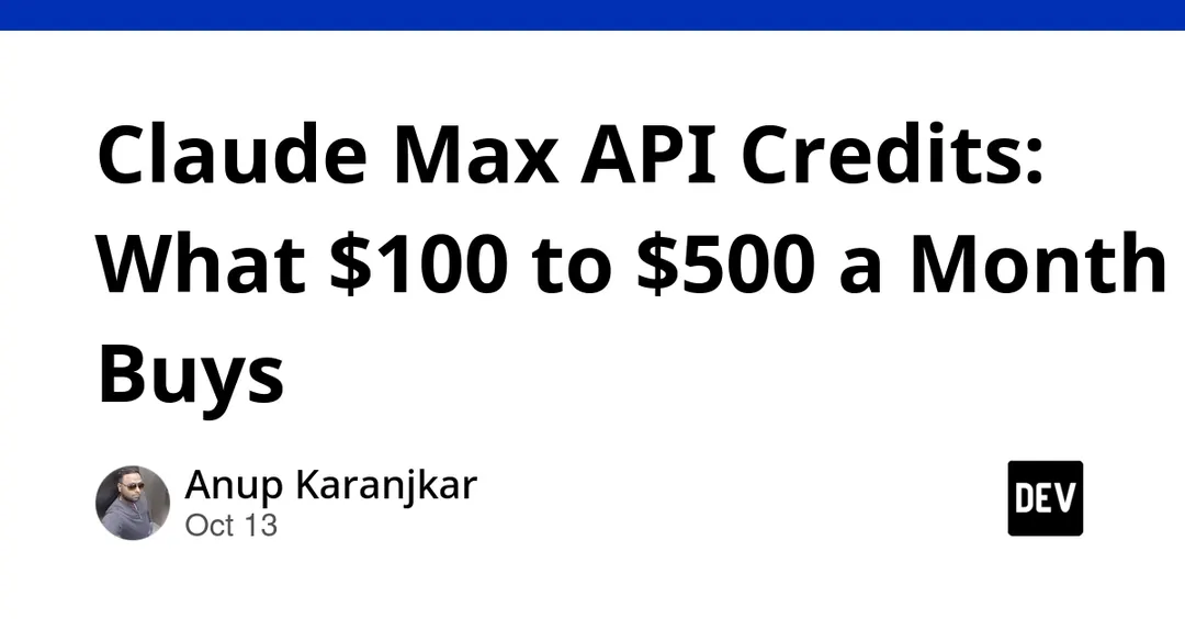 Anthropic gives Claude Max subscribers $100–500 monthly API credits