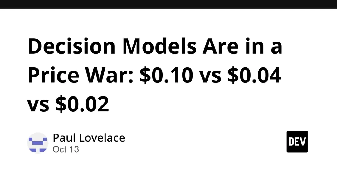 Decision model price war: OpenAI at $0.10 vs Perplexity at $0.02 per 1M tokens