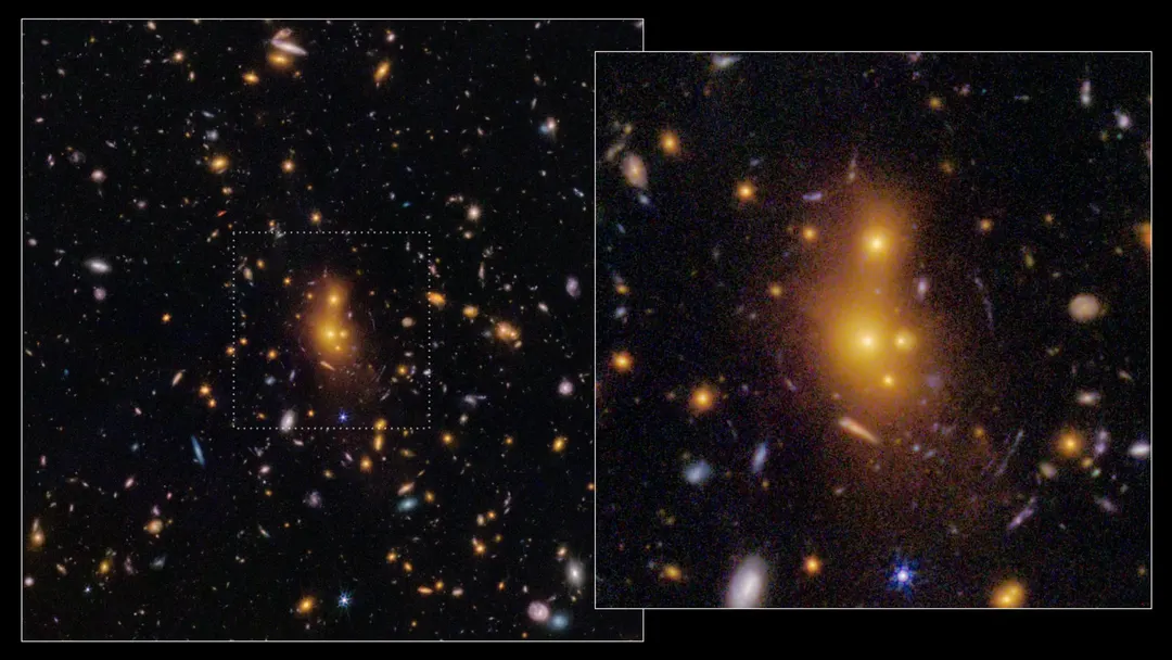 James Webb finds galaxy cluster XLSSC 122 with strong gravitational lensing