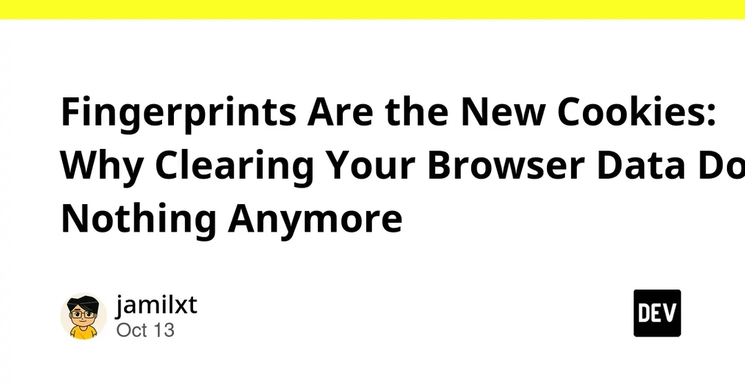 Demo shows clearing browser data no longer stops fingerprinting