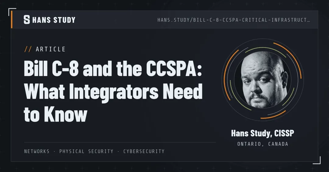 Canada's Bill C-8: cybersecurity and supply chain rules explained