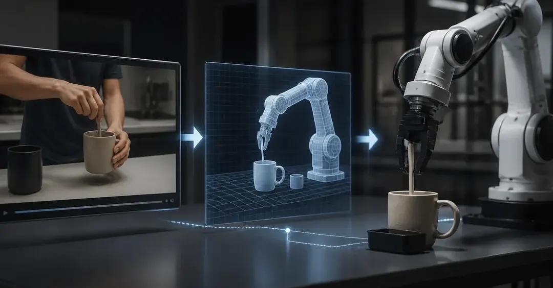 Gemini 4 Argon turns human video into robotics simulations