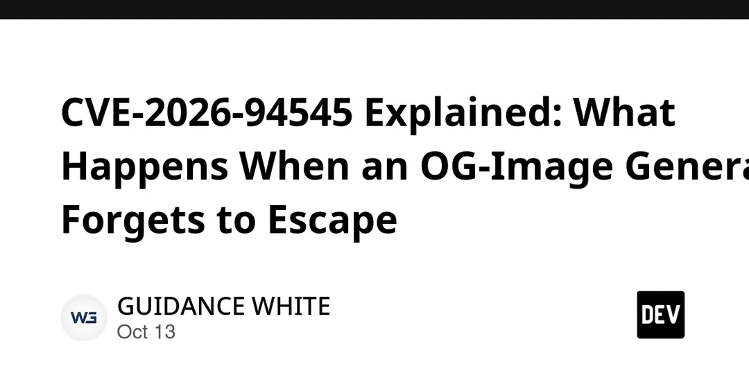 Critical CVE-2026-94545 hits Next.js next/og and Satori