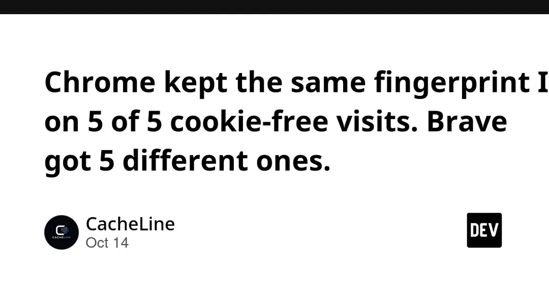 Test: Chrome keeps one fingerprint ID across cookie-free visits, Brave doesn't