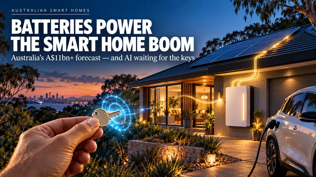 Batteries push Australia's smart home market past $11 billion