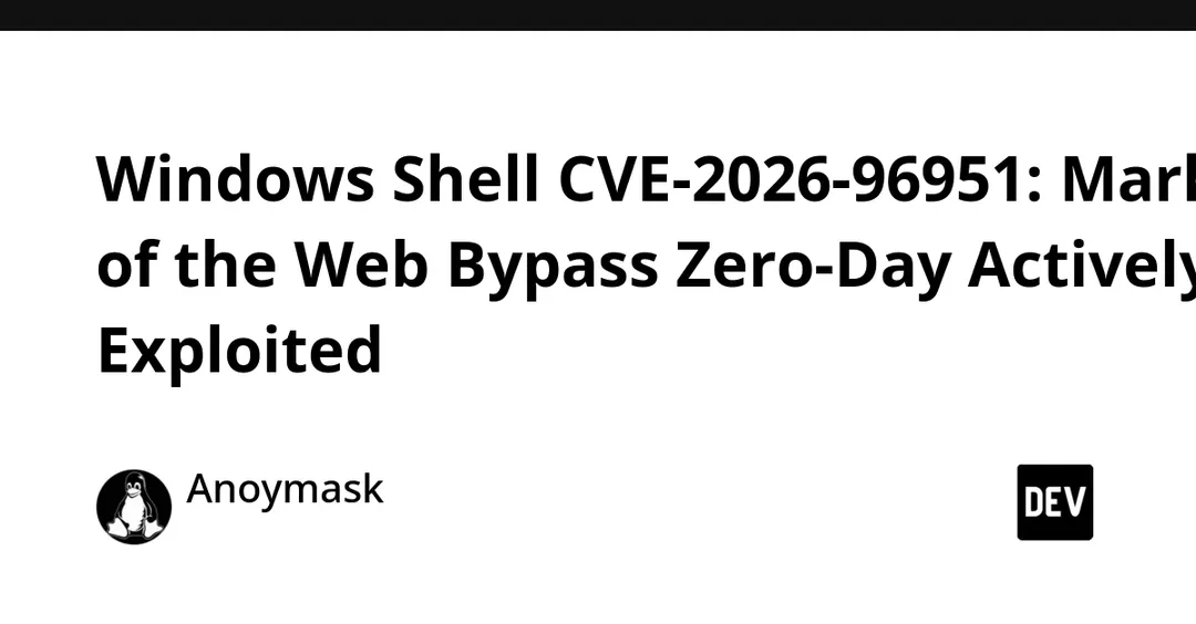 Windows Shell zero-day CVE-2026-96951 bypasses Mark of the Web