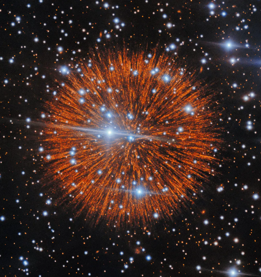 Gemini North spots 'pearls on a string' in supernova remnant Pa 30