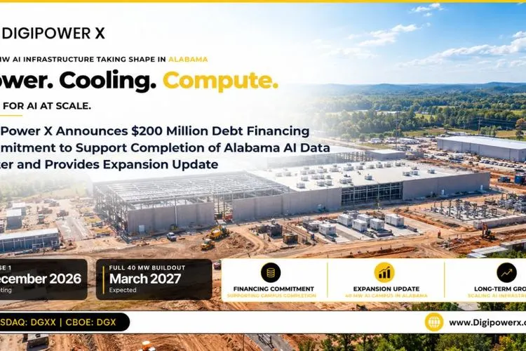 Digi Power X secures $200m debt financing for Alabama data center