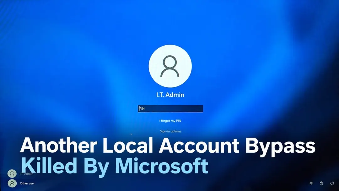 Microsoft Quietly Kills Windows 11's Easiest Local Account Bypass