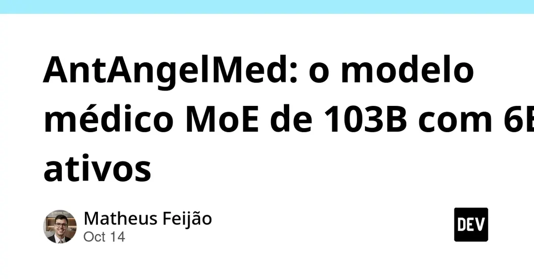 AntAngelMed: open medical MoE model with 103B total, 6.1B active parameters