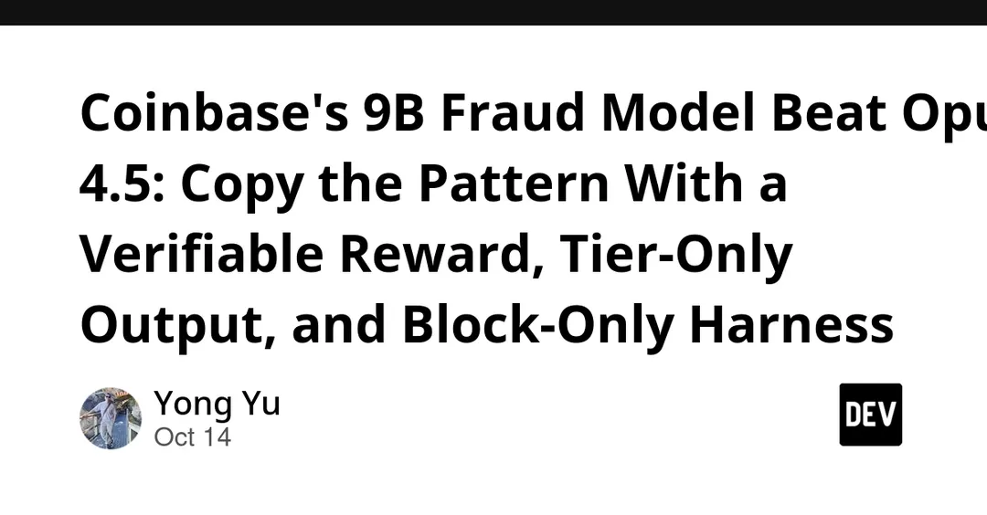 Coinbase's fine-tuned Qwen3.5-9B beats Opus 4.5 on fraud detection