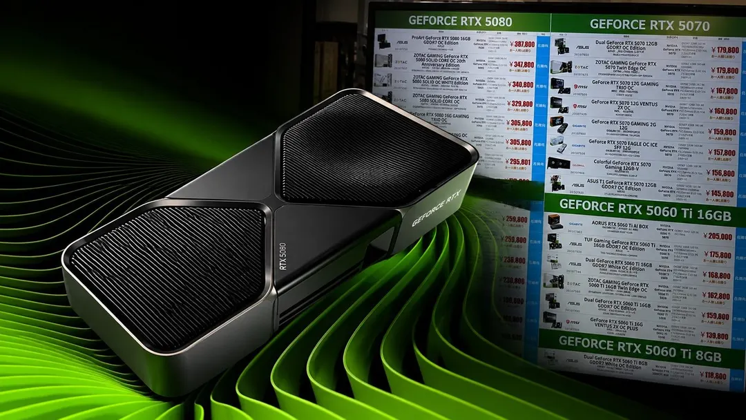 NVIDIA RTX 50 Prices in Japan Jump Up to 144%: RTX 5060 Ti 16 GB Hits $1,292