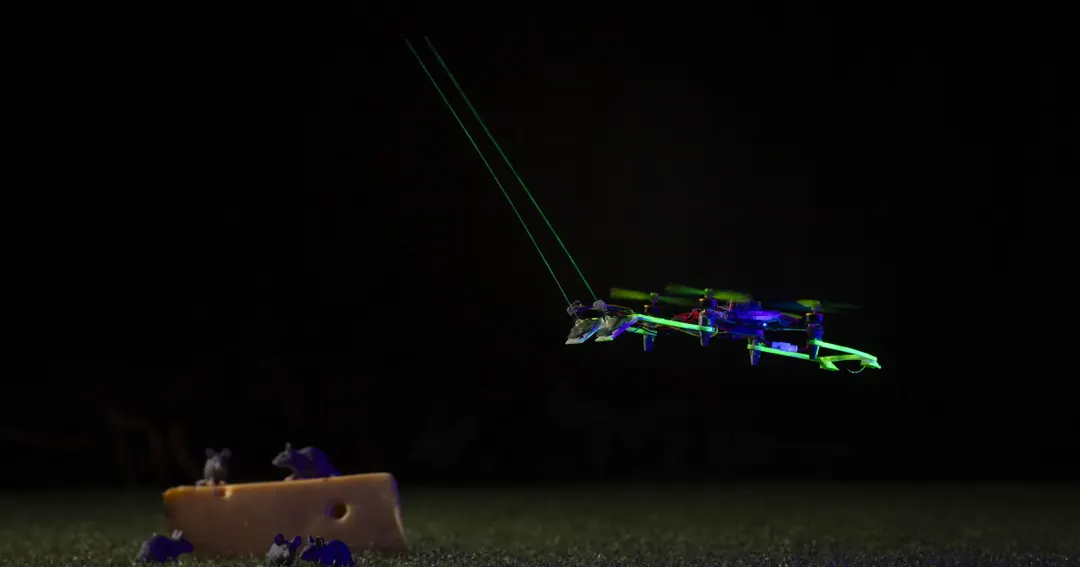 Tiny drone uses nitinol whiskers to navigate by touch in the dark