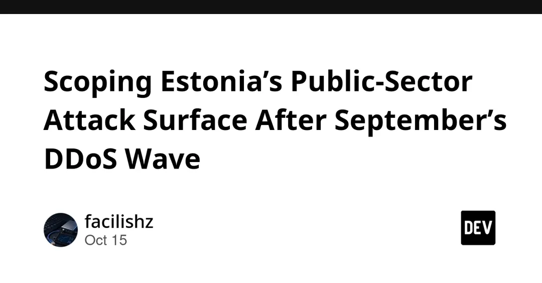 Estonia's public-sector attack surface measured after September DDoS wave