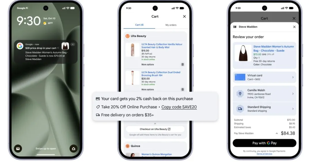 Google launches its 'universal' AI shopping cart