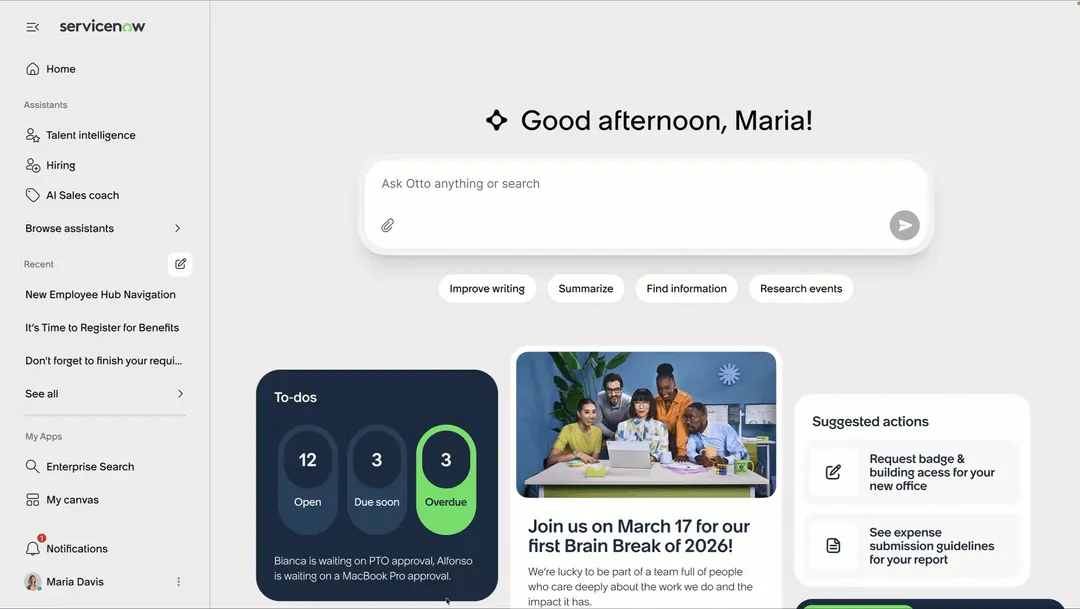 ServiceNow adds AI Passport and employee automation tools