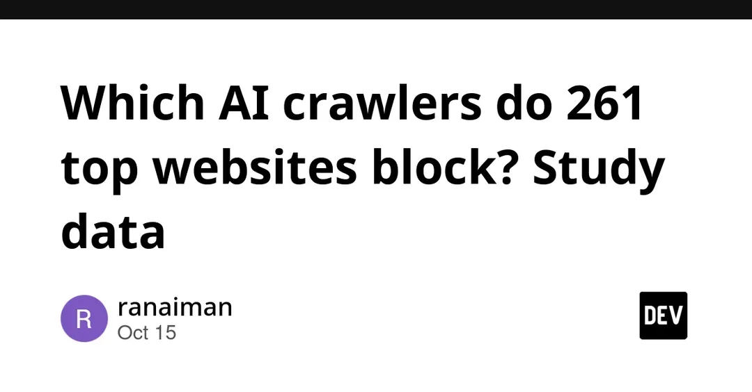 Study: 22.6% of 261 top sites block GPTBot