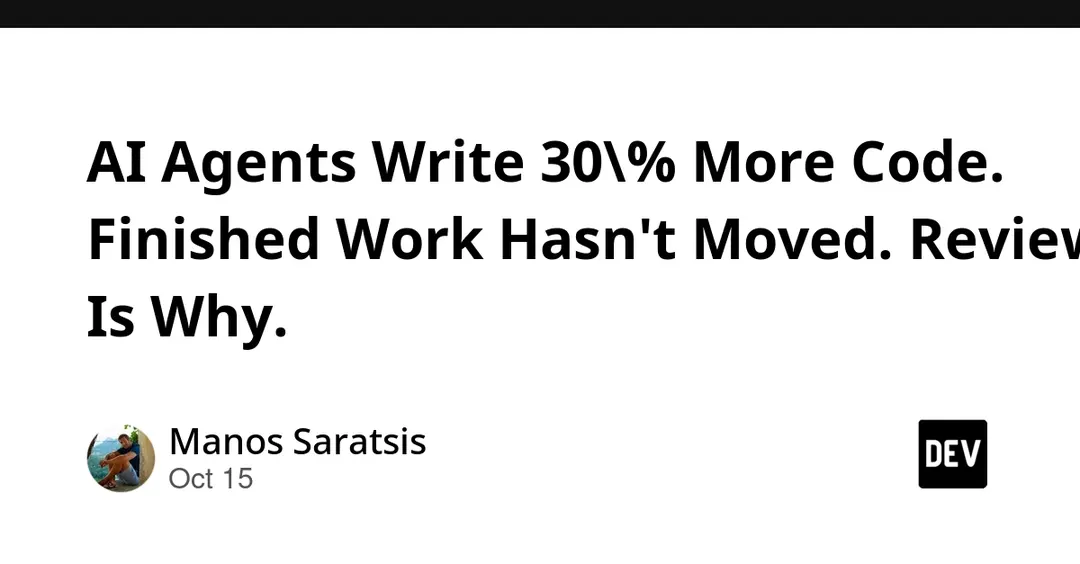 AI agents write 30% more code, but finished work barely moves