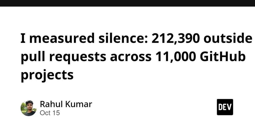 Study of 212,390 outside pull requests across 11,000 GitHub projects