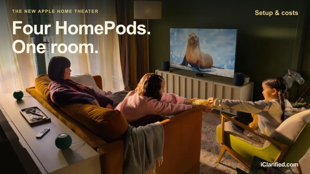 Apple details requirements and cost of four-HomePod surround setup