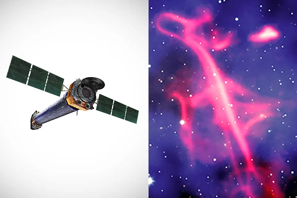 Chandra Reveals How a Galaxy Cluster Collision Formed the Treble Clef Shape