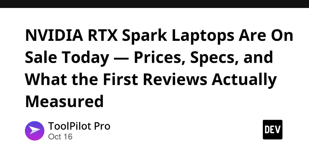 Nvidia RTX Spark laptops go on sale starting at $2,599