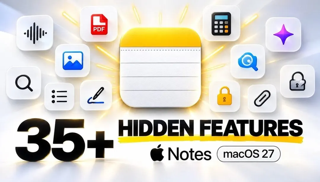 Apple Notes in macOS 27 adds AI search across PDFs and handwriting