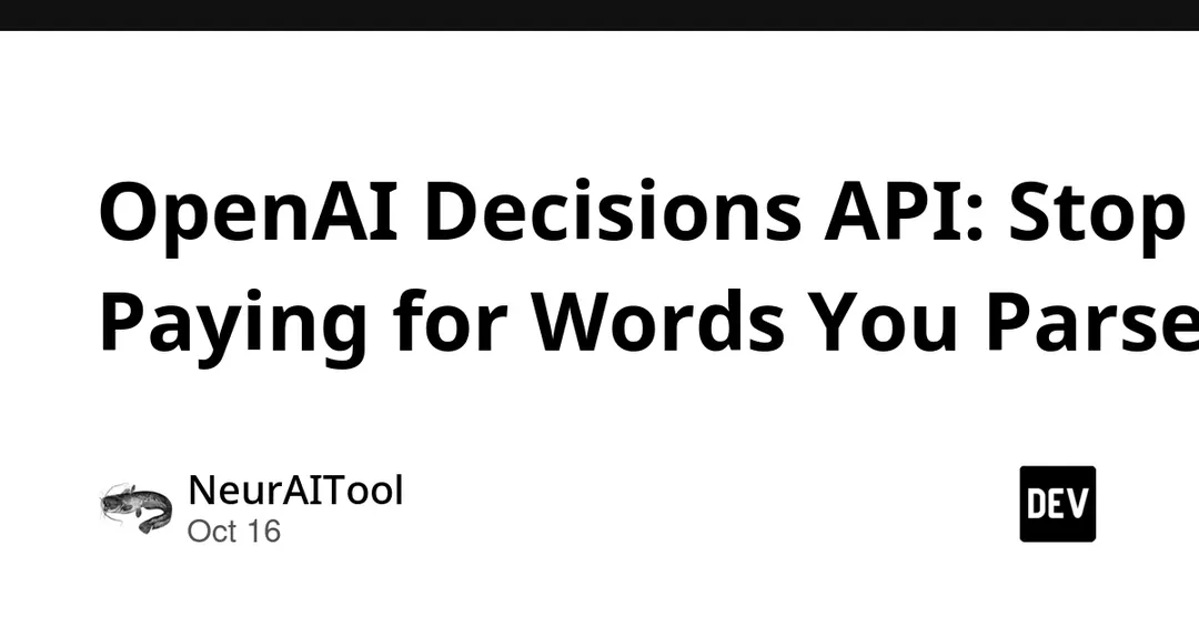 OpenAI launches Decisions API: typed verdicts without generated text