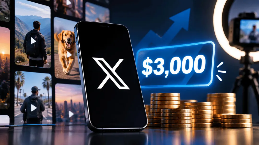 X tests $3,000 bonus for 15 original videos in 30 days