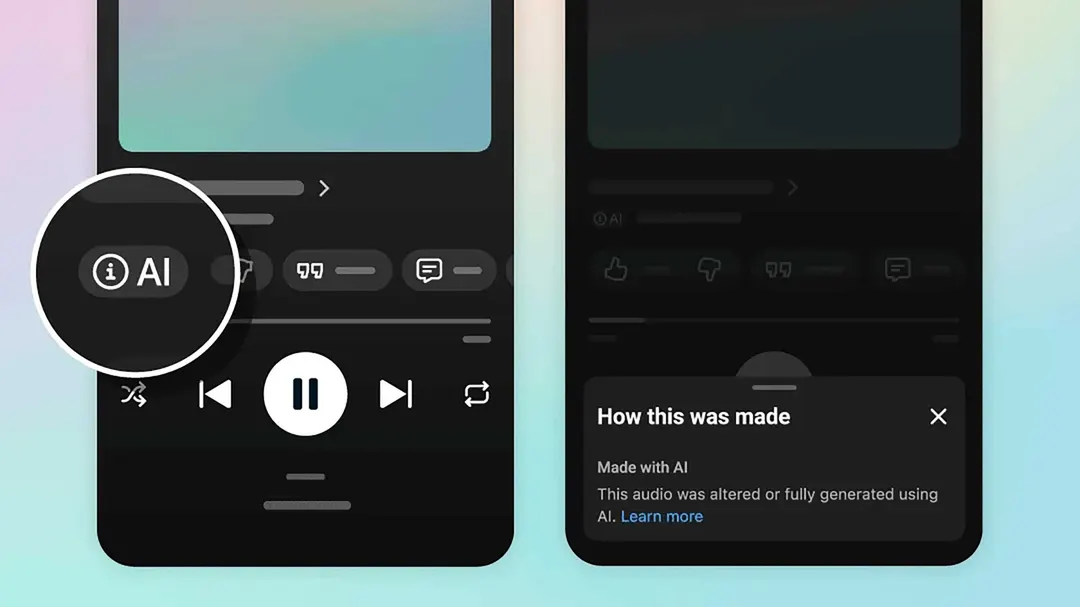 YouTube Music now labels AI-generated songs