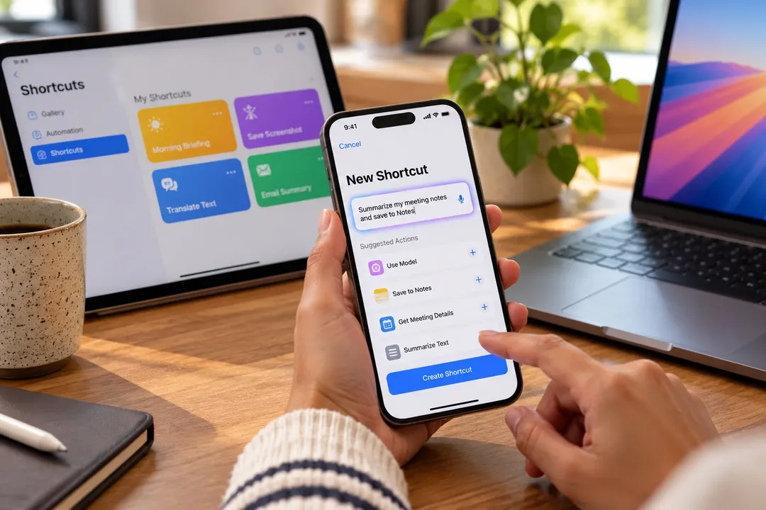 iOS 27 AI Shortcuts: natural-language creation and new triggers
